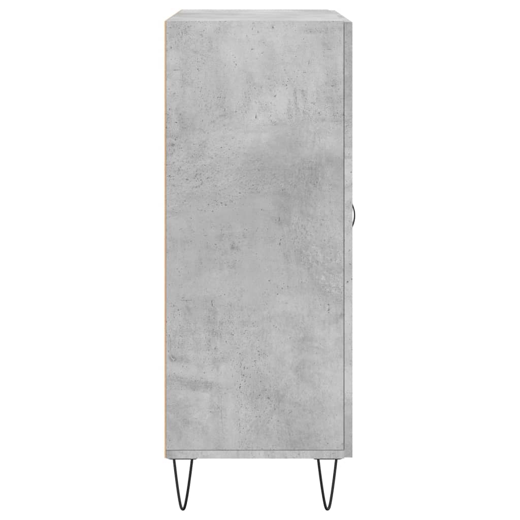 vidaXL Sideboard Concrete Grey 69.5x34x90 cm Engineered Wood