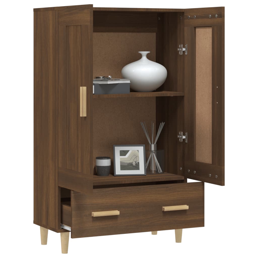 vidaXL Highboard Brown Oak 70x31x115 cm Engineered Wood