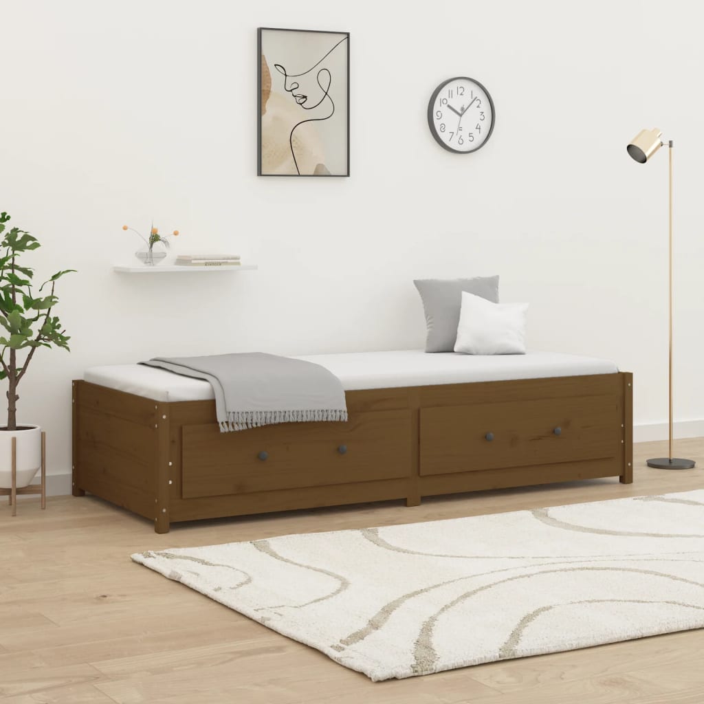 vidaXL Day Bed without Mattress Honey Brown 80x200 cm Solid Wood Pine