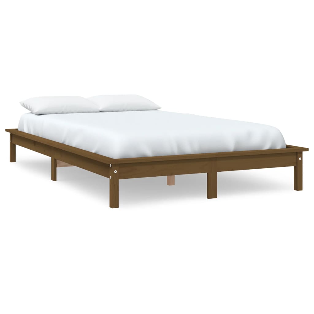 vidaXL Bed Frame without Mattress Honey Brown 160x200 cm Solid Wood