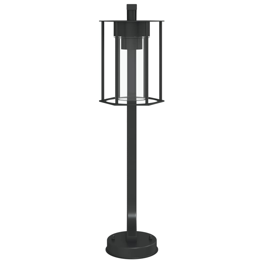 vidaXL Outdoor Floor Lamp Black 60 cm Stainless Steel