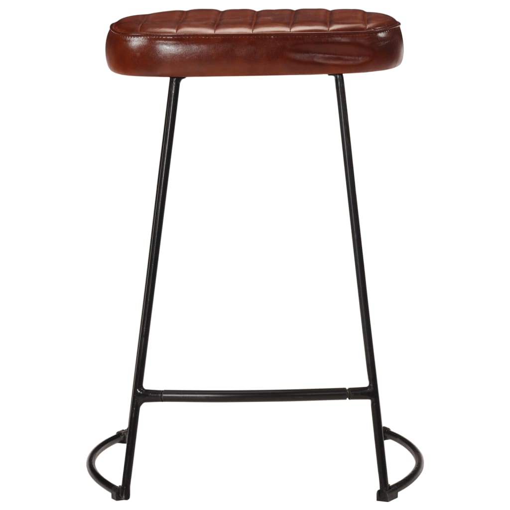 vidaXL Bar Stools 2 pcs Dark Brown 41x29x62 cm