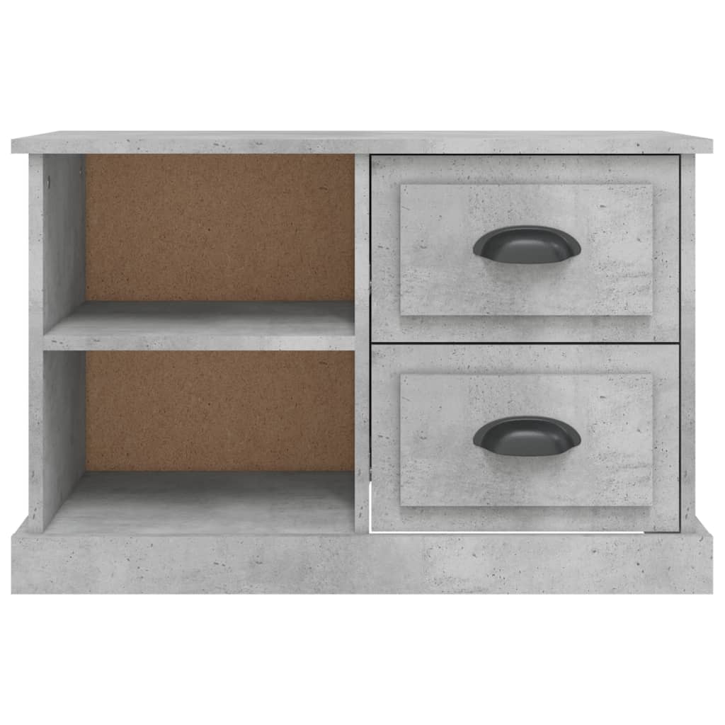 vidaXL TV Cabinet Concrete Grey 73x35.5x47.5 cm Engineered Wood