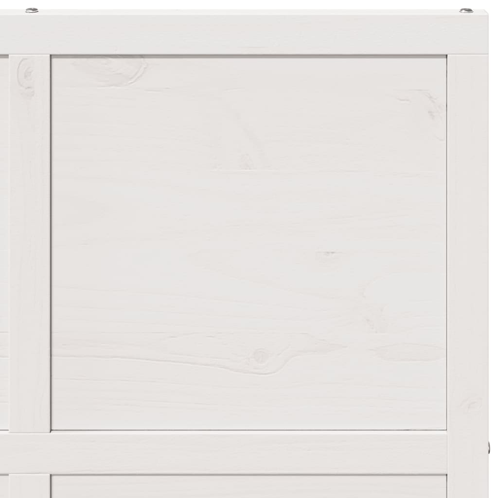 vidaXL Barn Door White 90x208 cm Solid Wood Pine