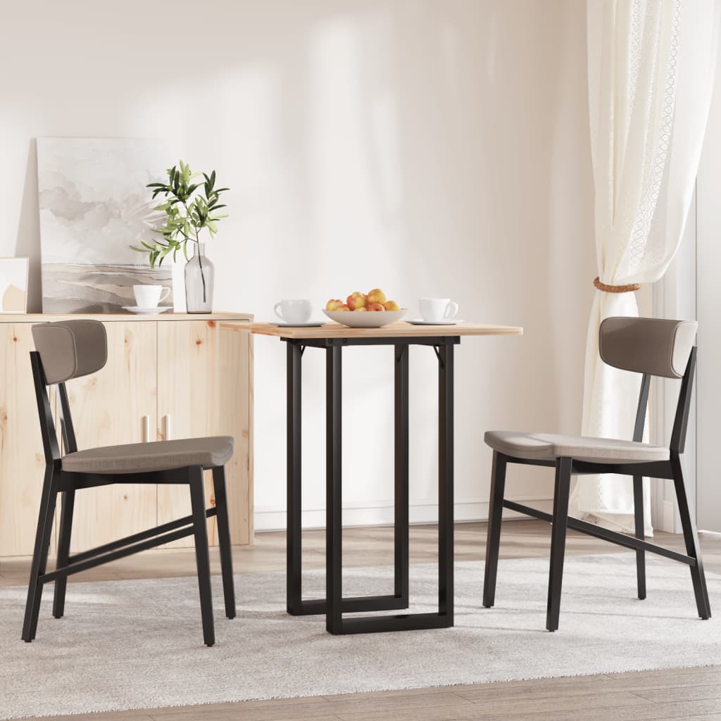 vidaXL Dining Table Legs O-Frame 80x40x73 cm Cast Iron