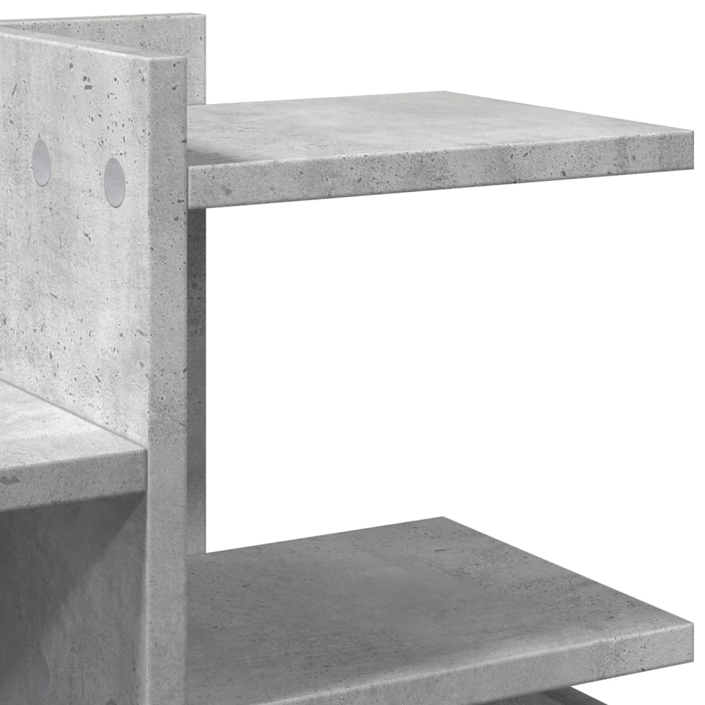 vidaXL Desk Organiser Concrete Grey 49x20x52.5 cm Engineered wood