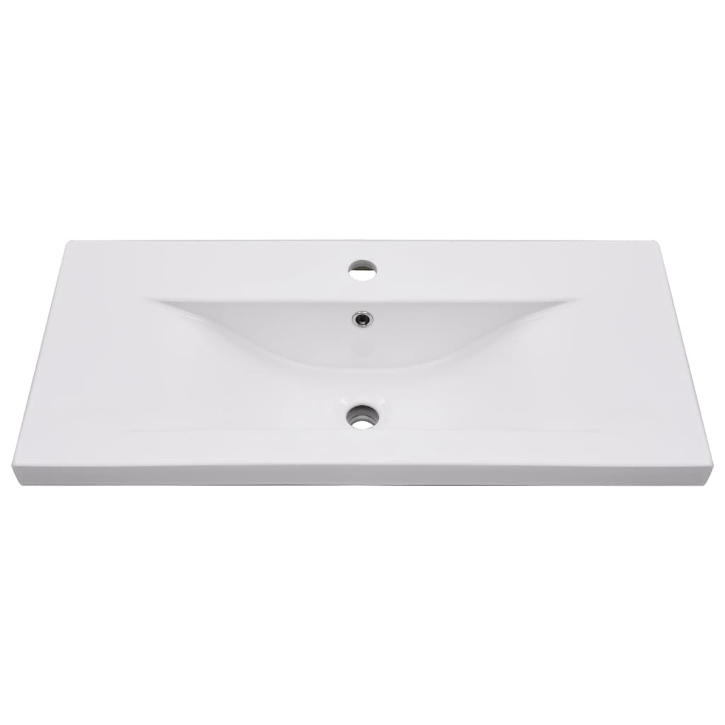 vidaXL Sink Cabinet with Built-in Basin White Engineered Wood