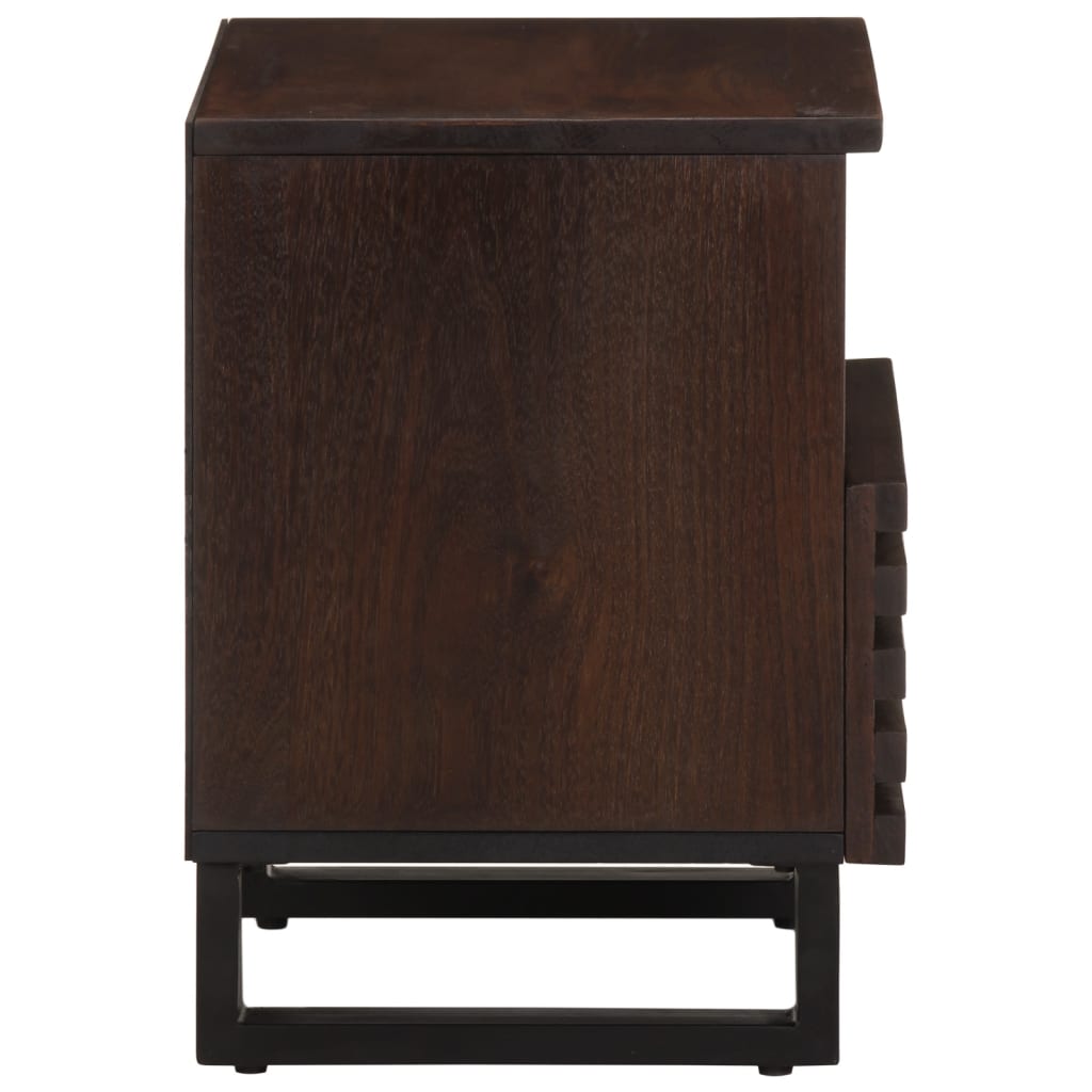 vidaXL Bedside Cabinet 40x33x46 cm Solid Wood Mango