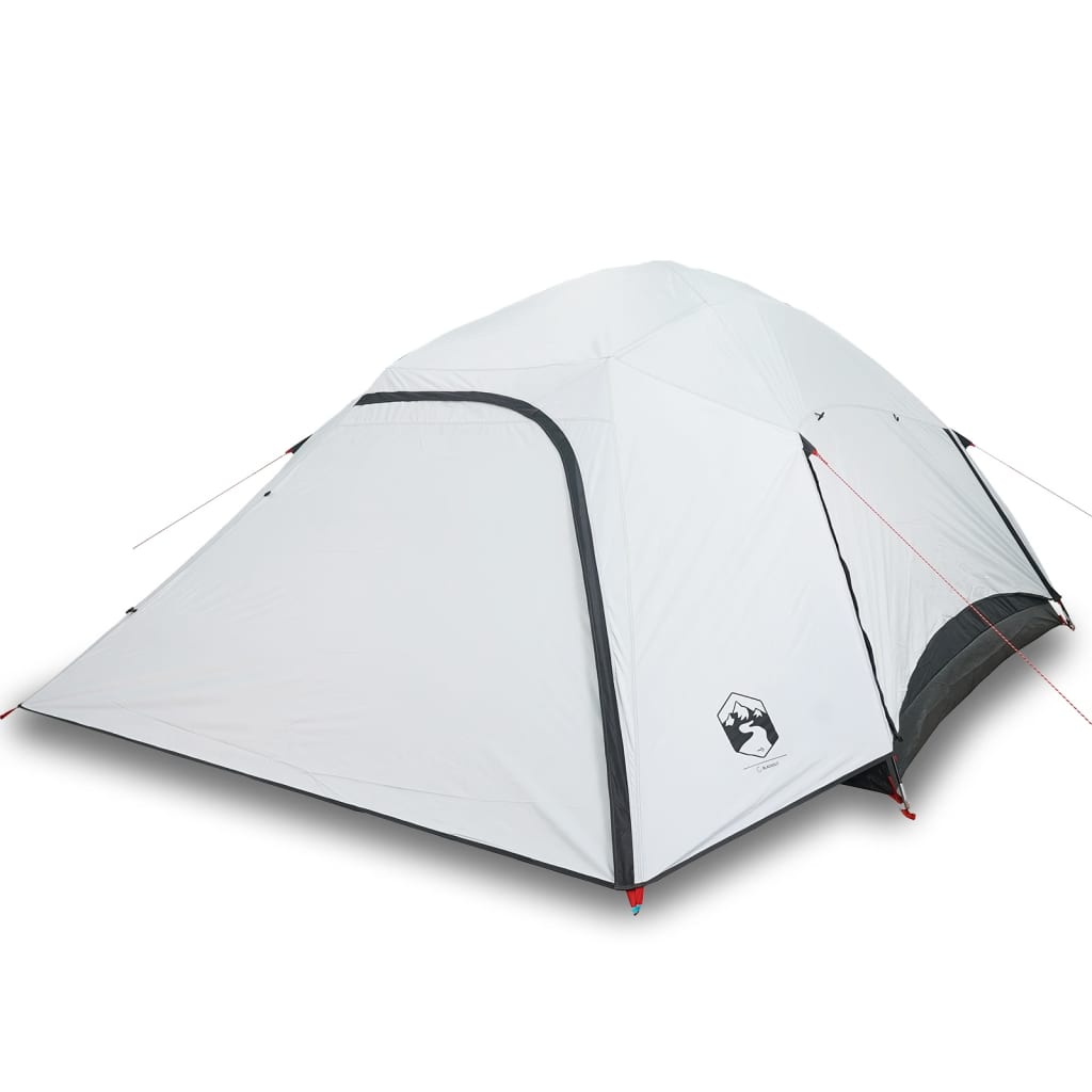 vidaXL Family Tent Dome 6-Person White Blackout Fabric Waterproof