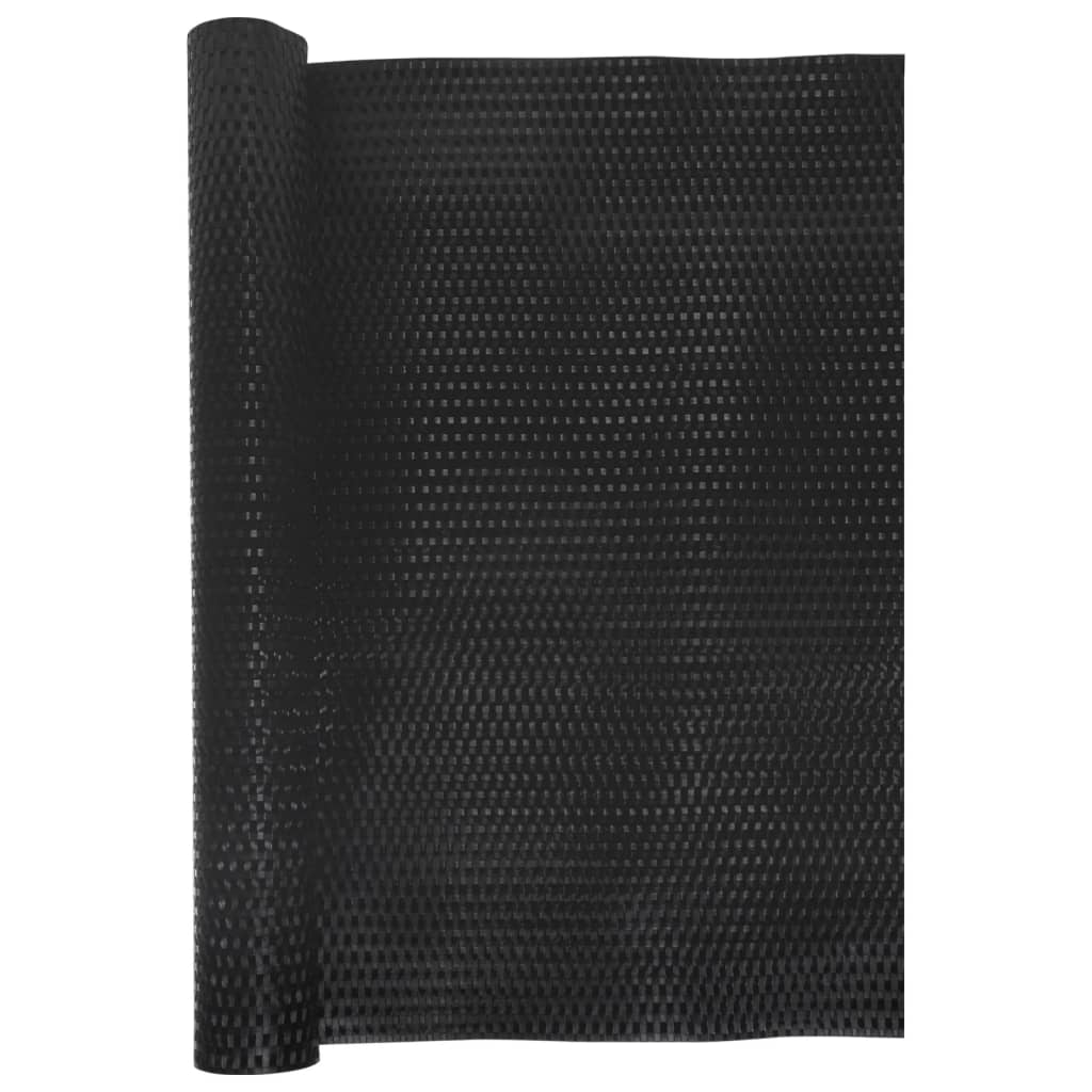 vidaXL Balcony Screen Black 600x100 cm Poly Rattan