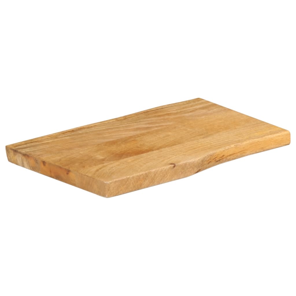 vidaXL Table Top 60x40x3.8 cm Live Edge Solid Wood Mango