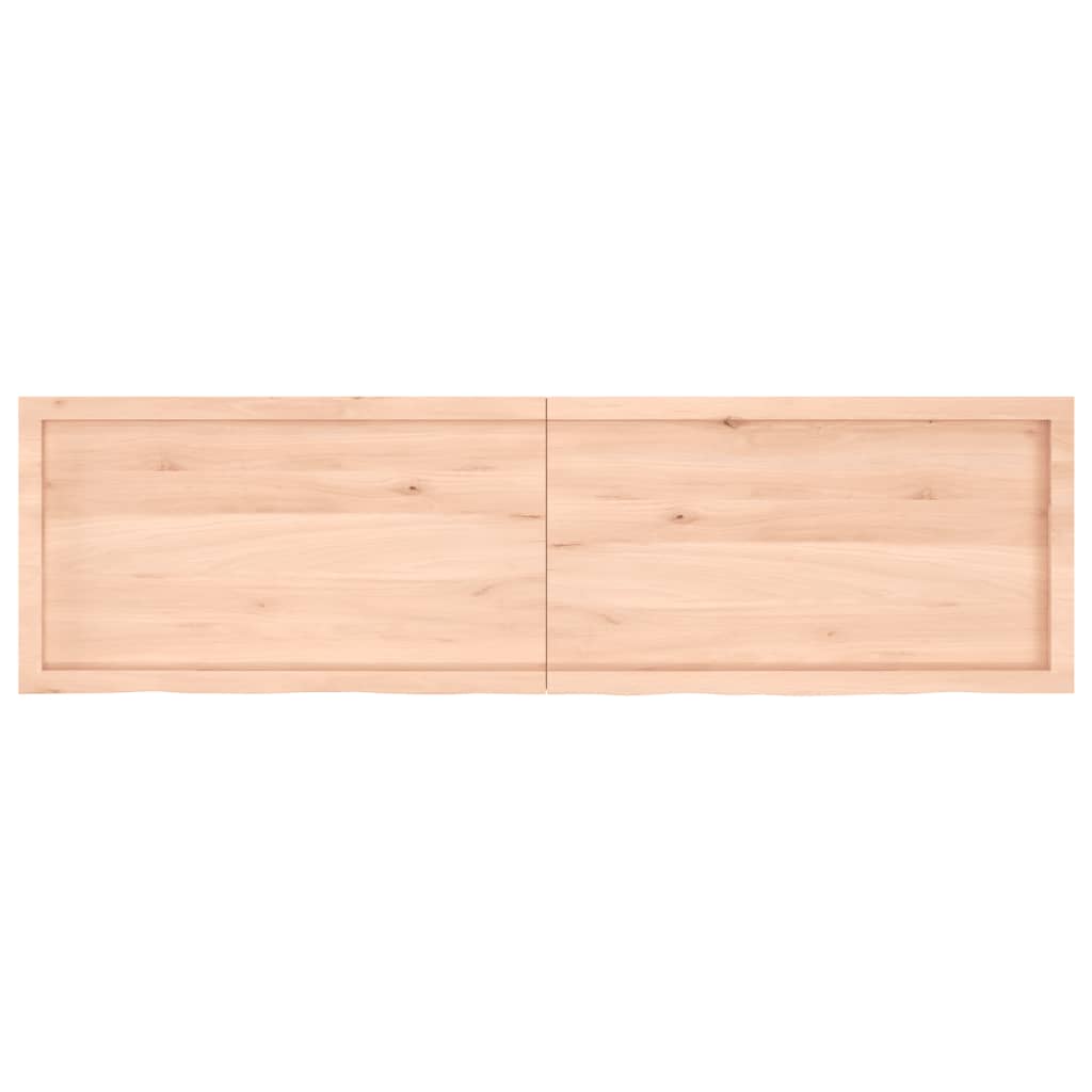 vidaXL Bathroom Countertop 180x50x(2-4) cm Untreated Solid Wood