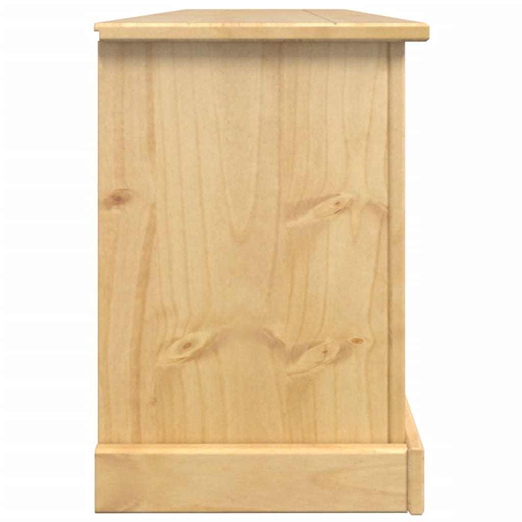 vidaXL Shoe Cabinet Corona 99x32x47 cm Solid Wood Pine