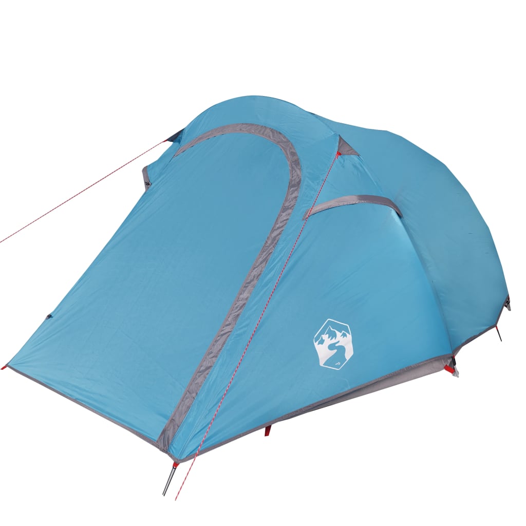 vidaXL Camping Tent Tunnel 3-Person Blue Waterproof