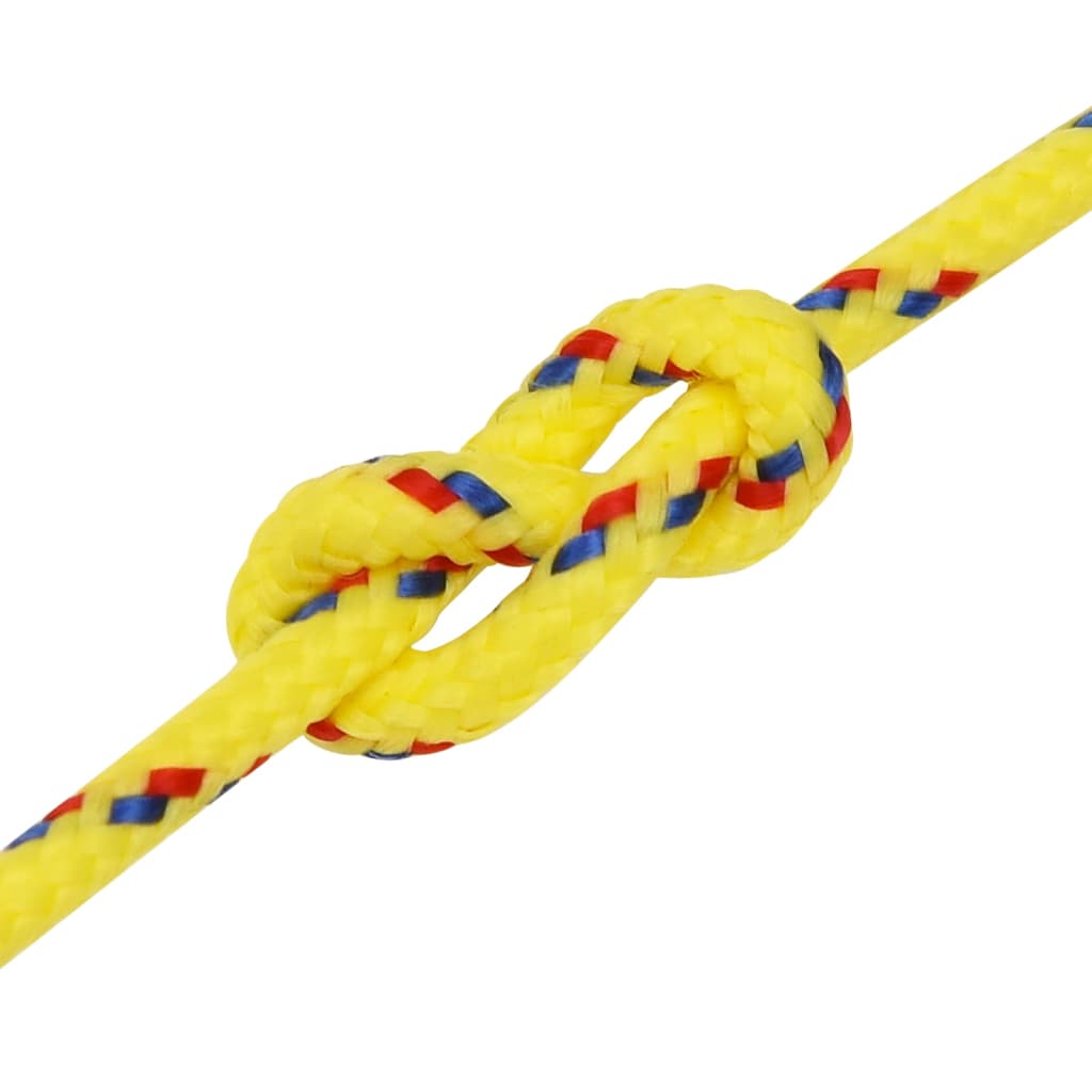 vidaXL Boat Rope Yellow 4 mm 250 m Polypropylene