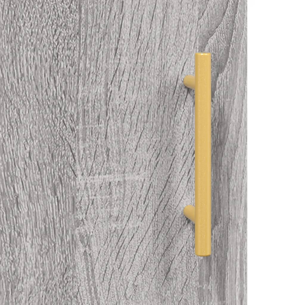 vidaXL Sideboard Grey Sonoma 69.5x34x90 cm Engineered Wood