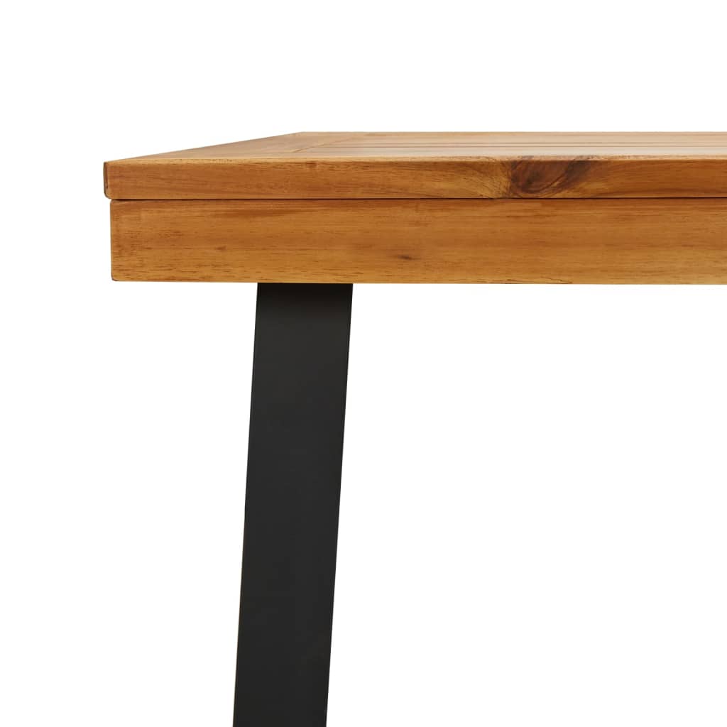 vidaXL Garden Table 200x100x75 cm Solid Wood Acacia