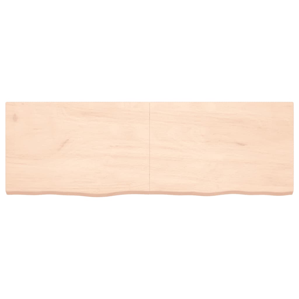 vidaXL Wall Shelf 180x60x(2-6) cm Untreated Solid Wood Oak