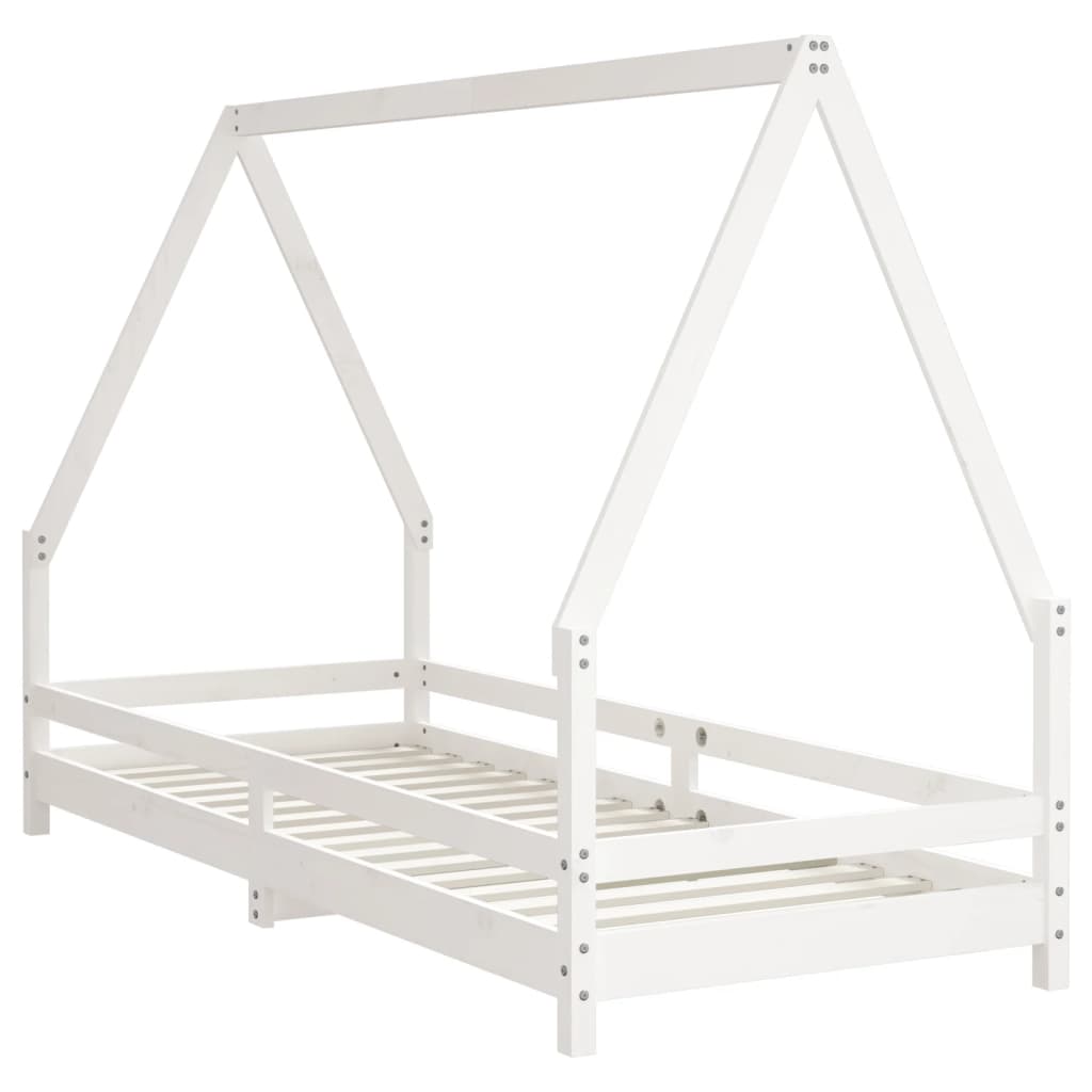 vidaXL Kids Bed Frame White 80x200 cm Solid Wood Pine