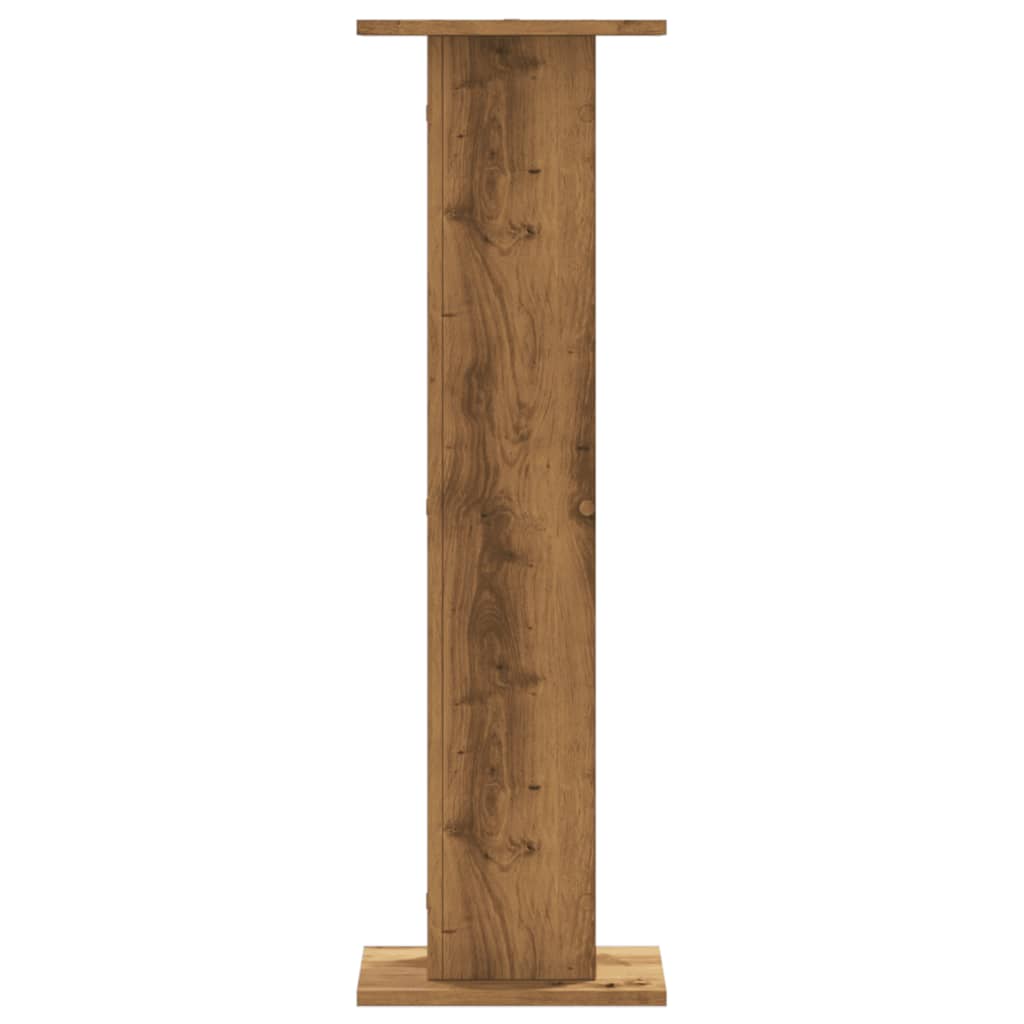 vidaXL Plant Stands 2 pcs Artisian Oak 30x30x95 cm Engineered Wood