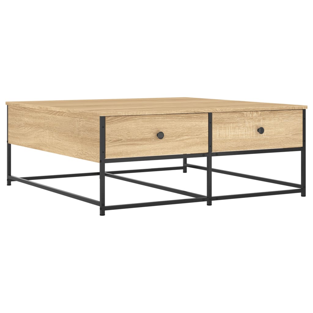 vidaXL Coffee Table Sonoma Oak 100x99x40 cm Engineered Wood