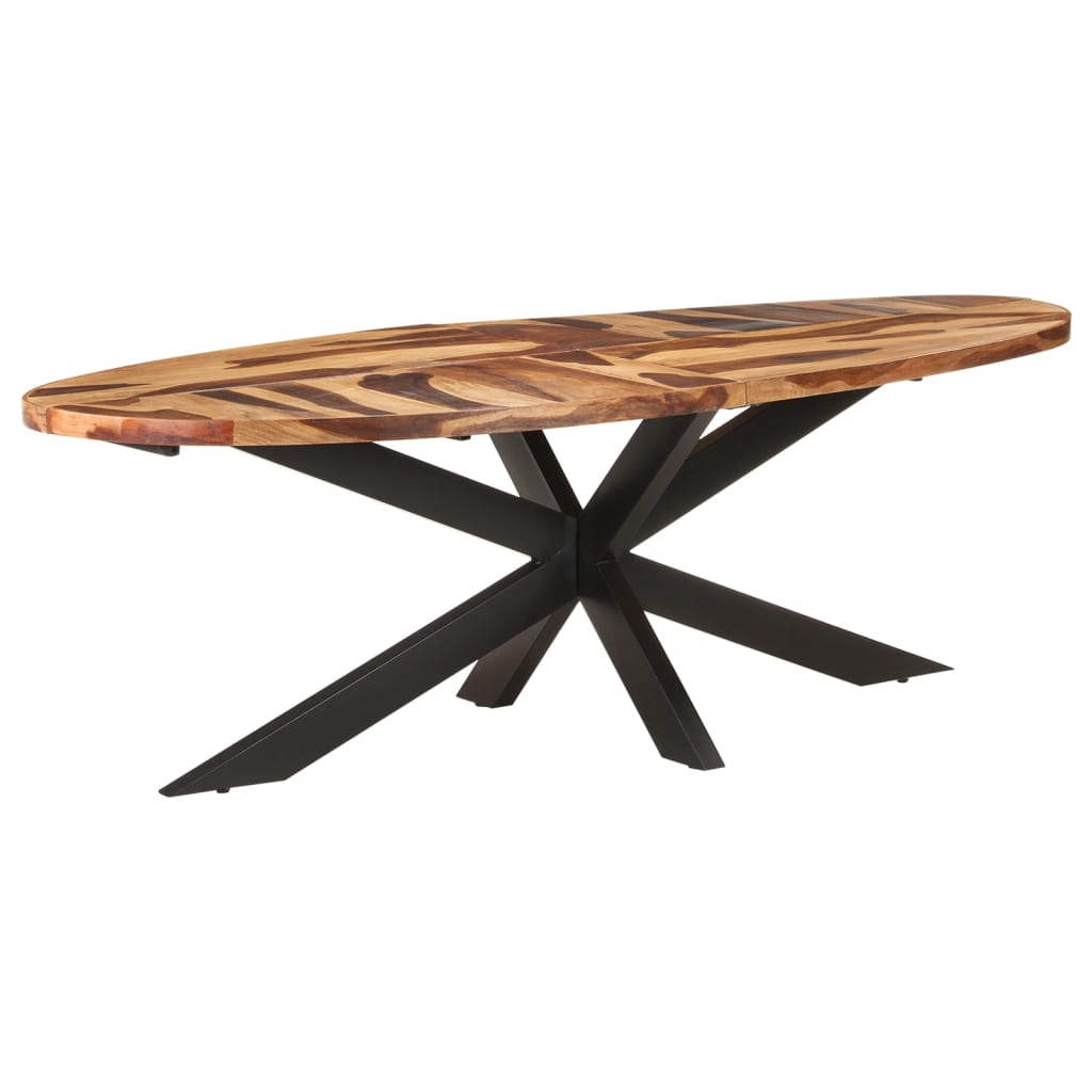 vidaXL Dining Table 240x100x75 cm Acacia Wood with Honey Finish