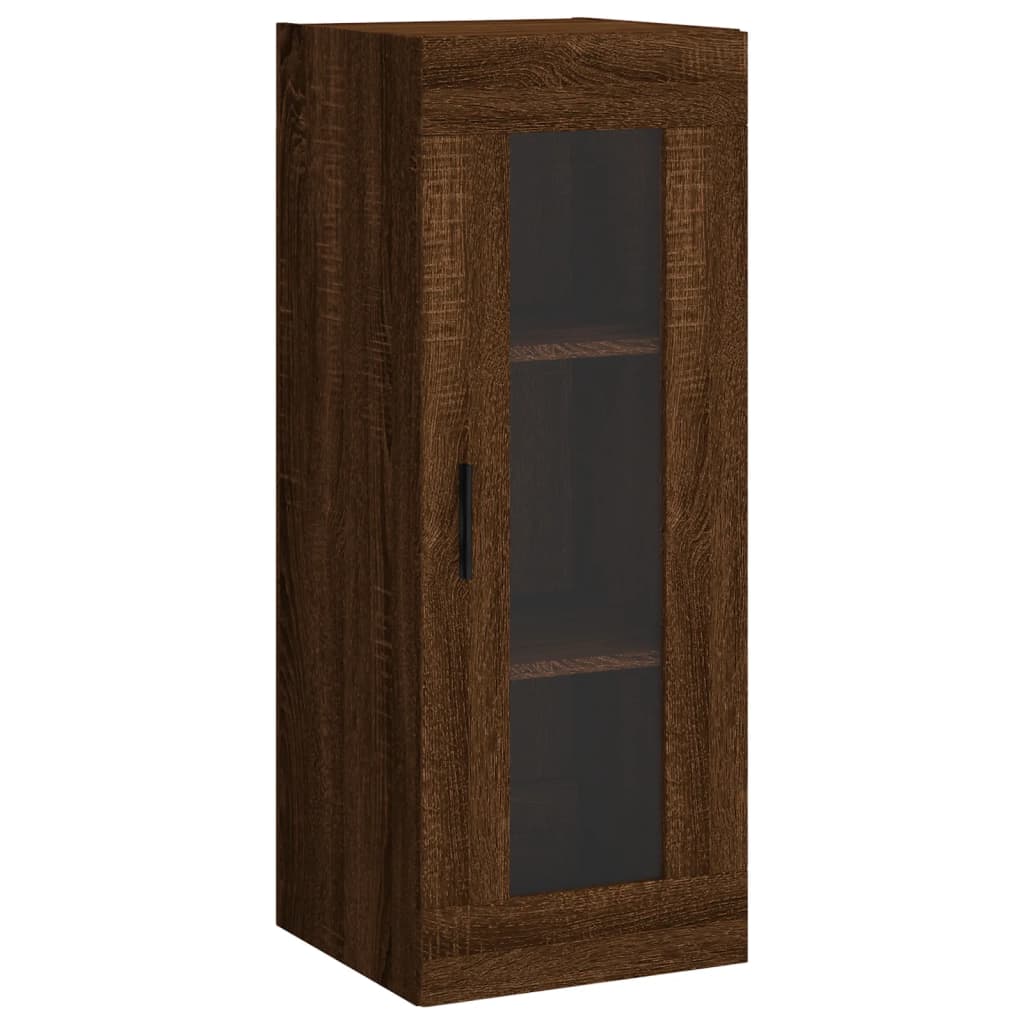 vidaXL Highboard Brown Oak 34.5x34x180 cm Engineered Wood