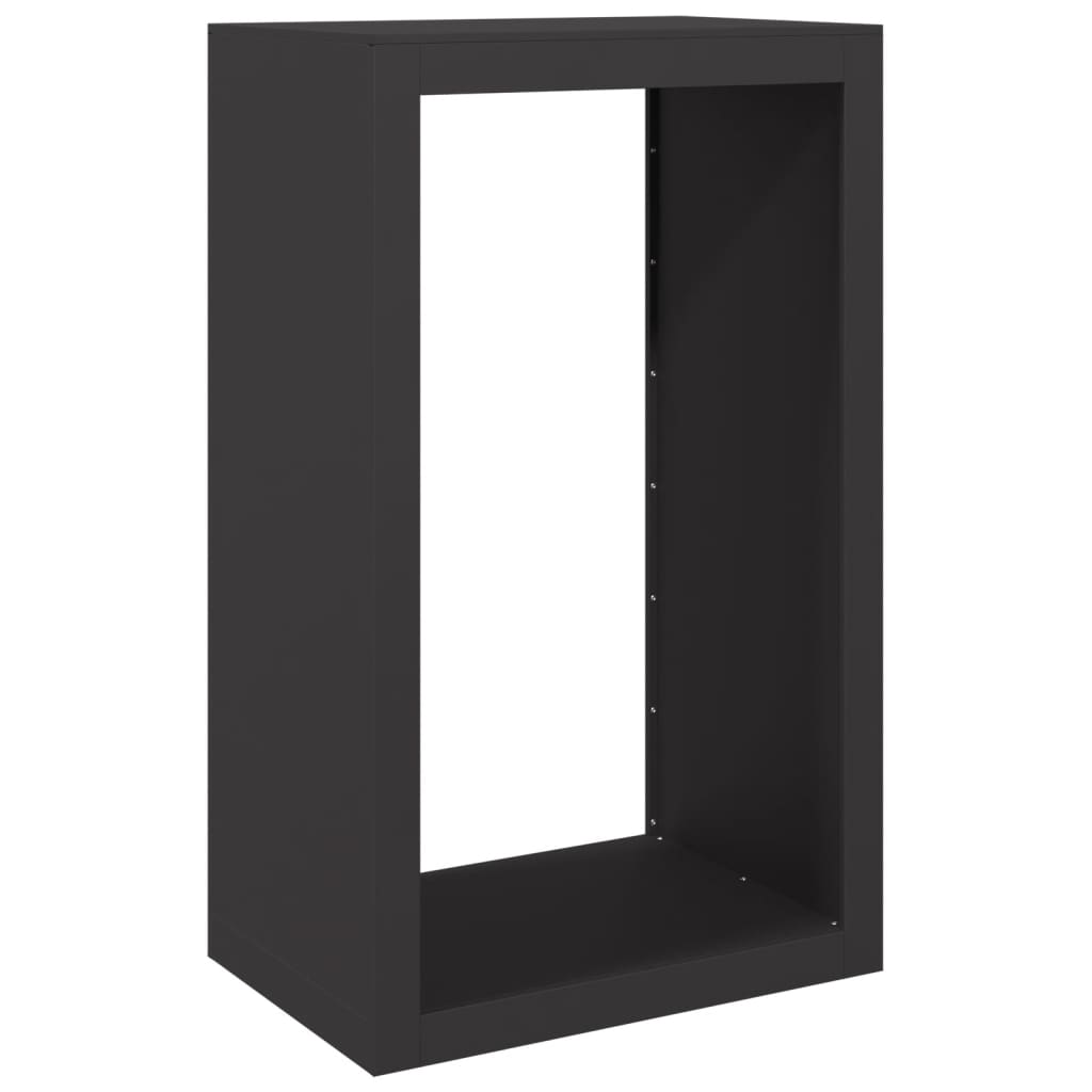 vidaXL Firewood Rack Black 60x40x100 cm Steel