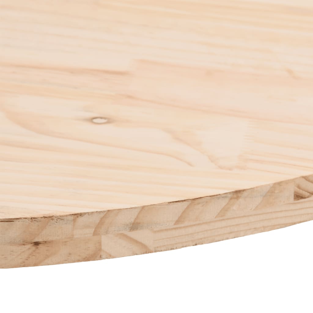 vidaXL Table Top 80x40x2.5 cm Solid Wood Pine Oval