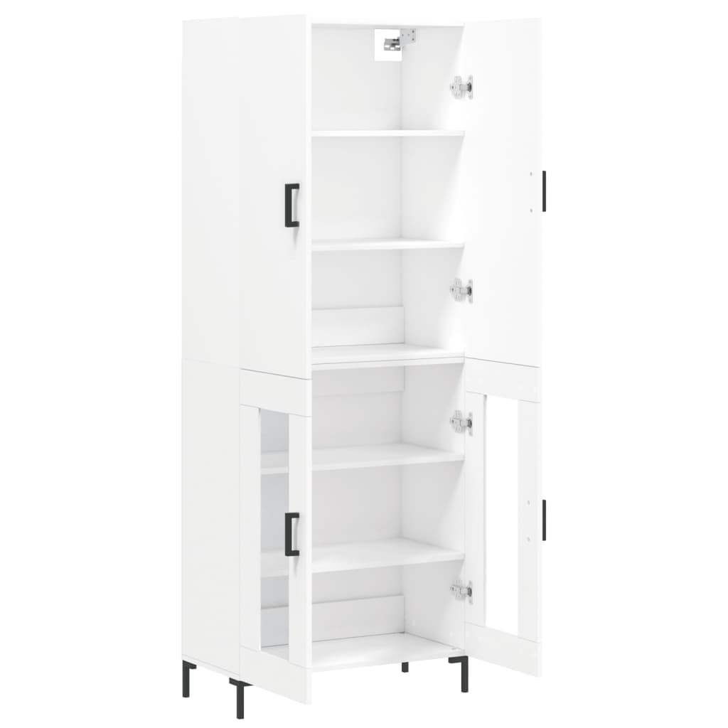 vidaXL Highboard White 69.5x34x180 cm Engineered Wood