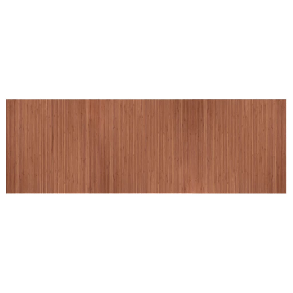 vidaXL Rug Rectangular Brown 100x300 cm Bamboo