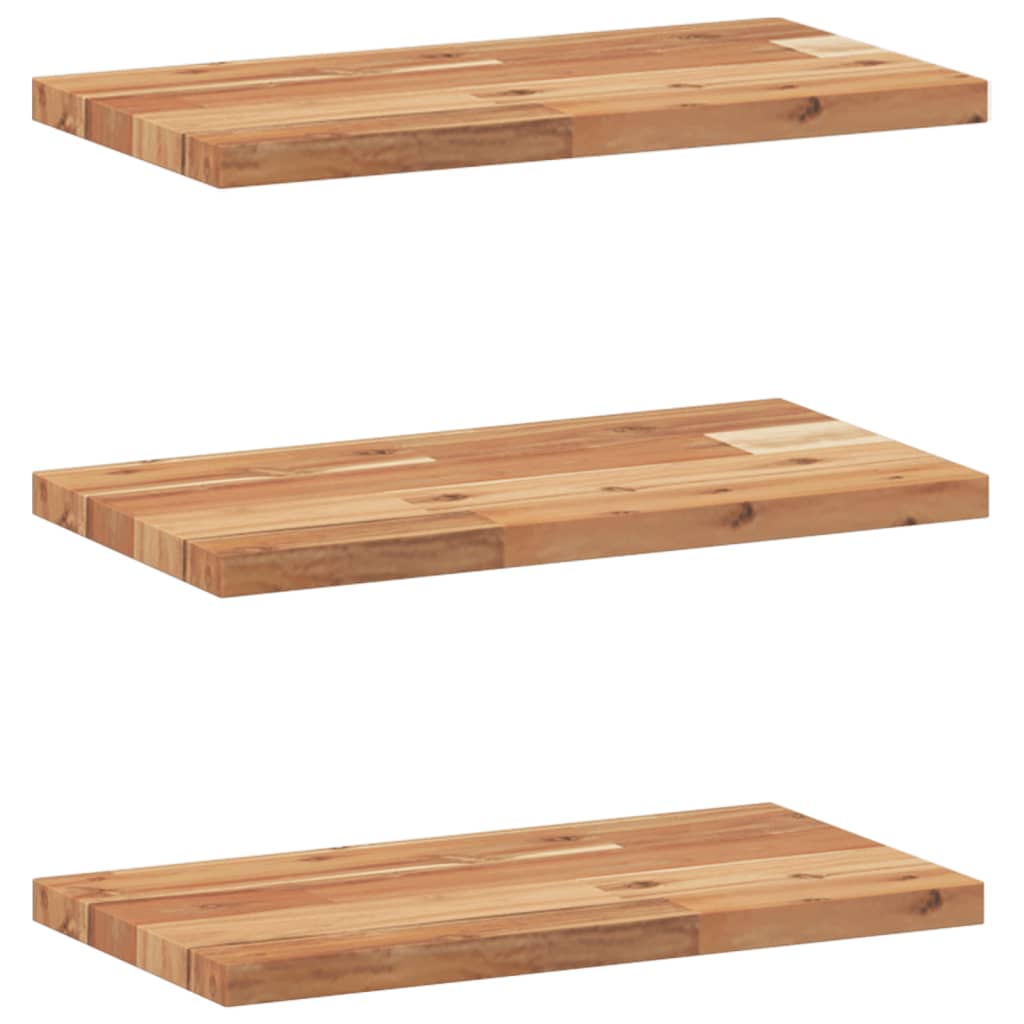 vidaXL Floating Shelves 3 pcs 40x20x2 cm Oil Finished Solid Wood Acacia