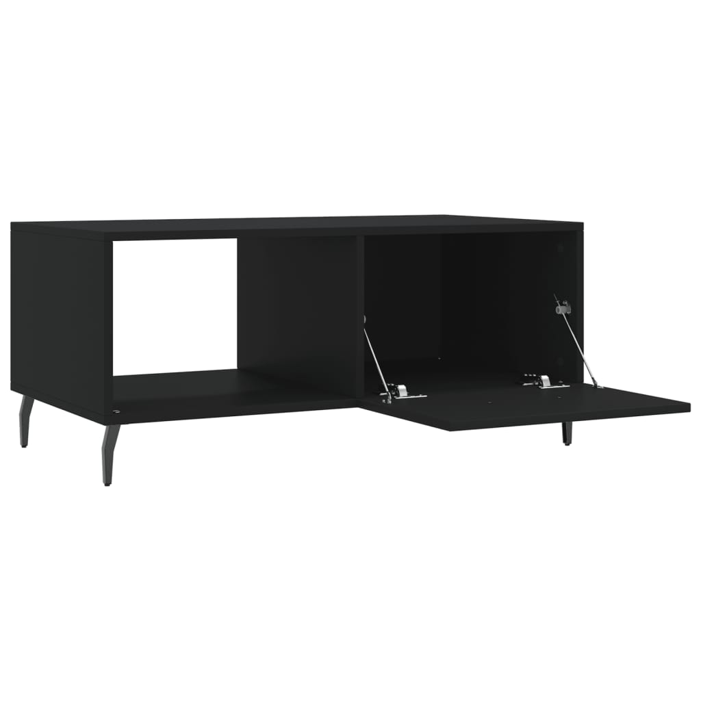 vidaXL Coffee Table Black 90x50x40 cm Engineered Wood