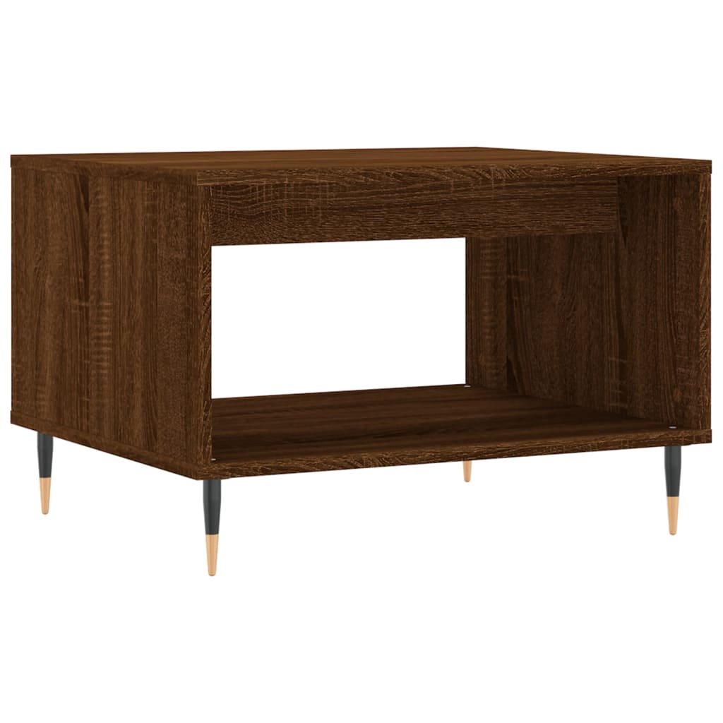 vidaXL Coffee Table Brown Oak 60x50x40 cm Engineered Wood