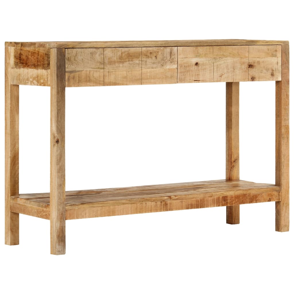 vidaXL Console Table with 2 Drawers 110x35x75 cm Solid Wood Mango