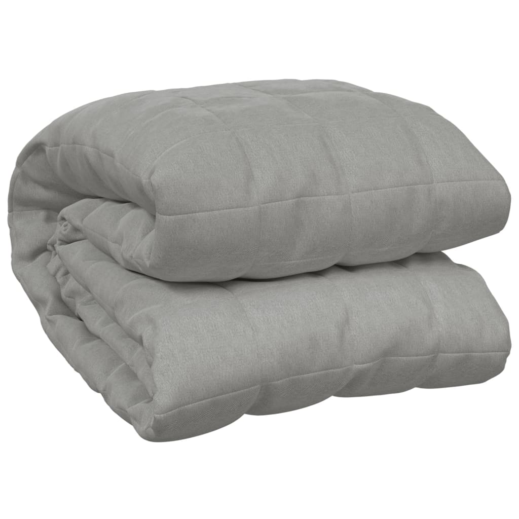 vidaXL Weighted Blanket Grey 200x230 cm 9 kg Fabric