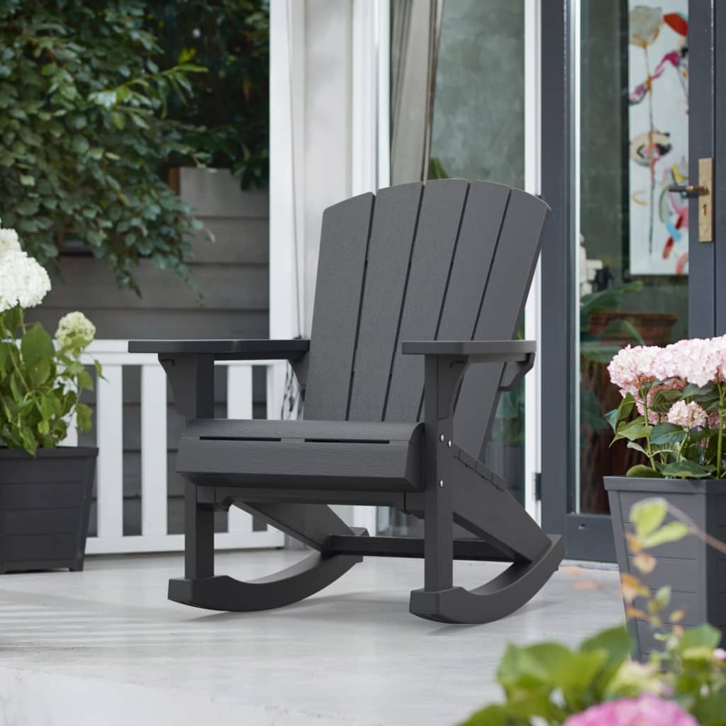 Keter Adirondack Rocking Chair Troy Graphite