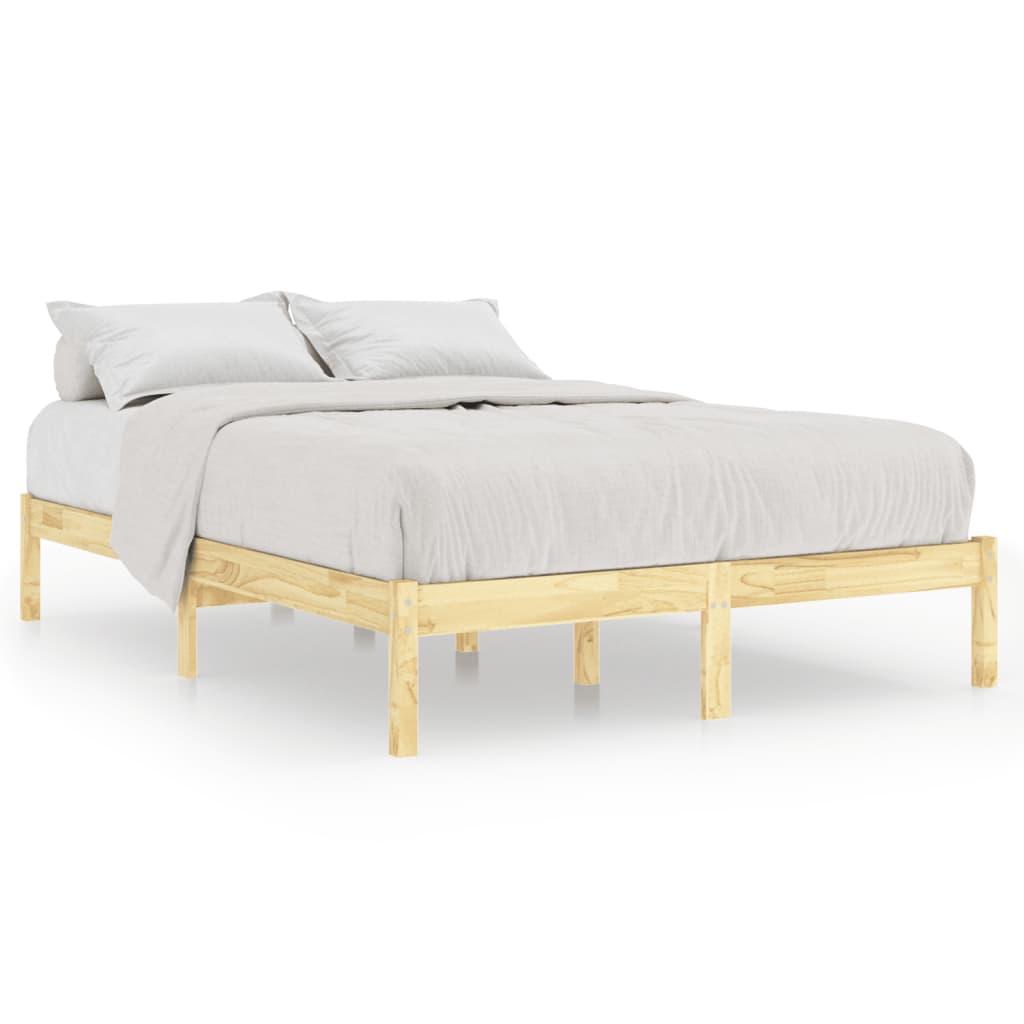 vidaXL Bed Frame without Mattress Solid Wood 140x200 cm