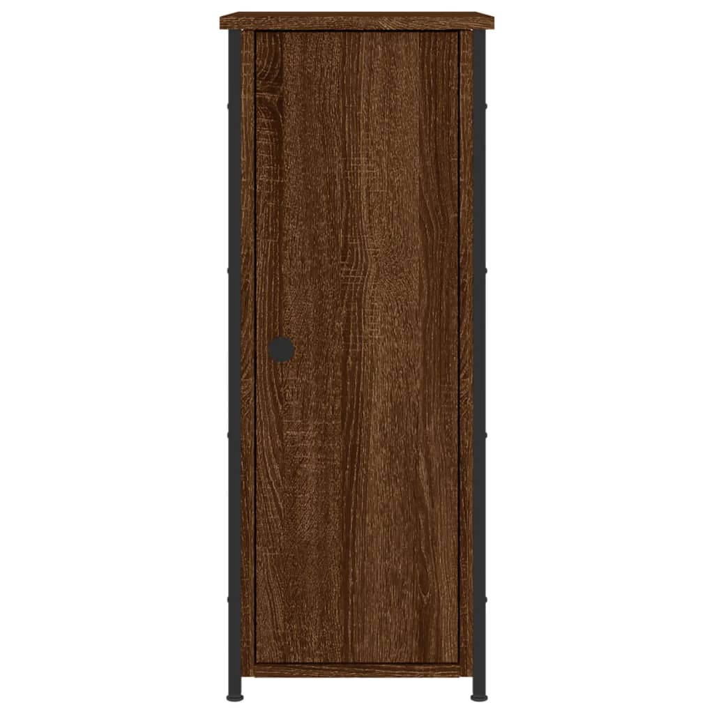 vidaXL Bedside Cabinets 2 pcs Brown Oak 32x42x80 cm Engineered Wood