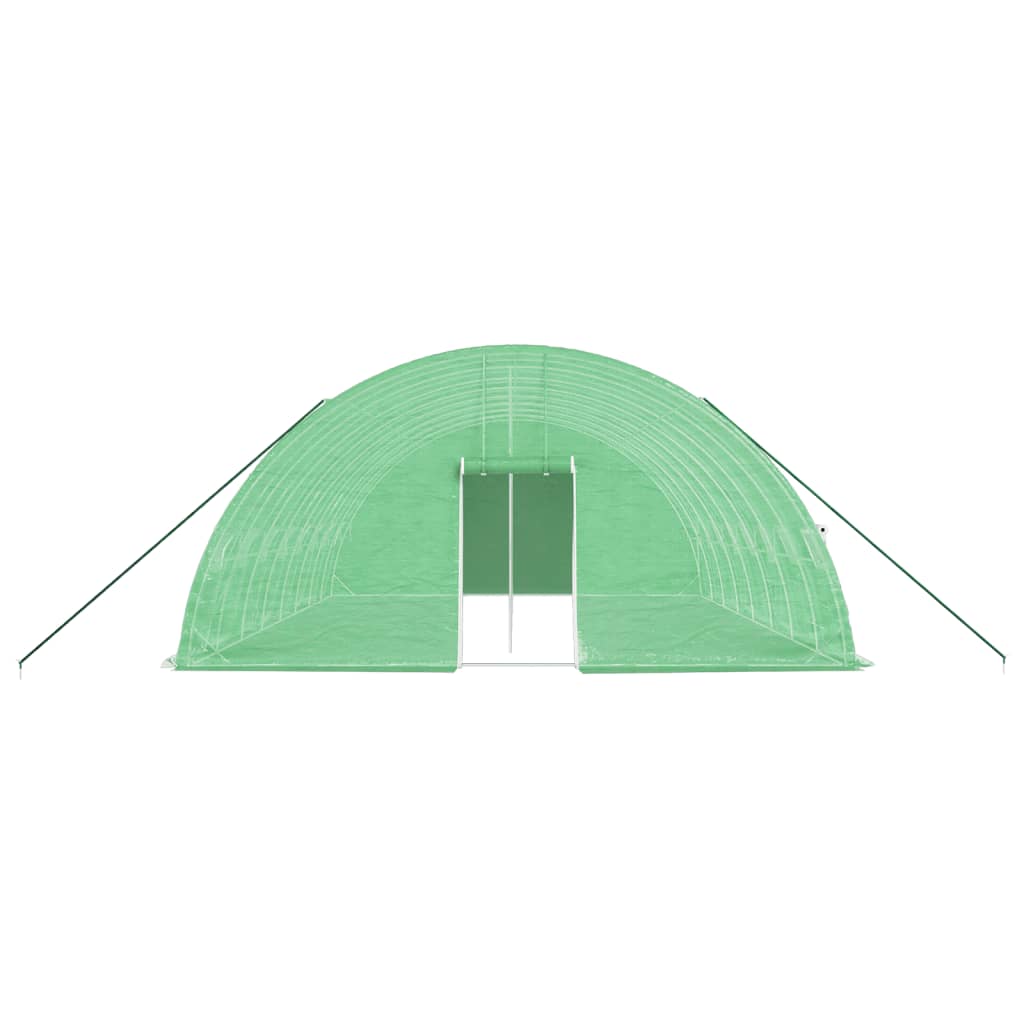 vidaXL Greenhouse with Steel Frame Green 48 m² 8x6x2.85 m