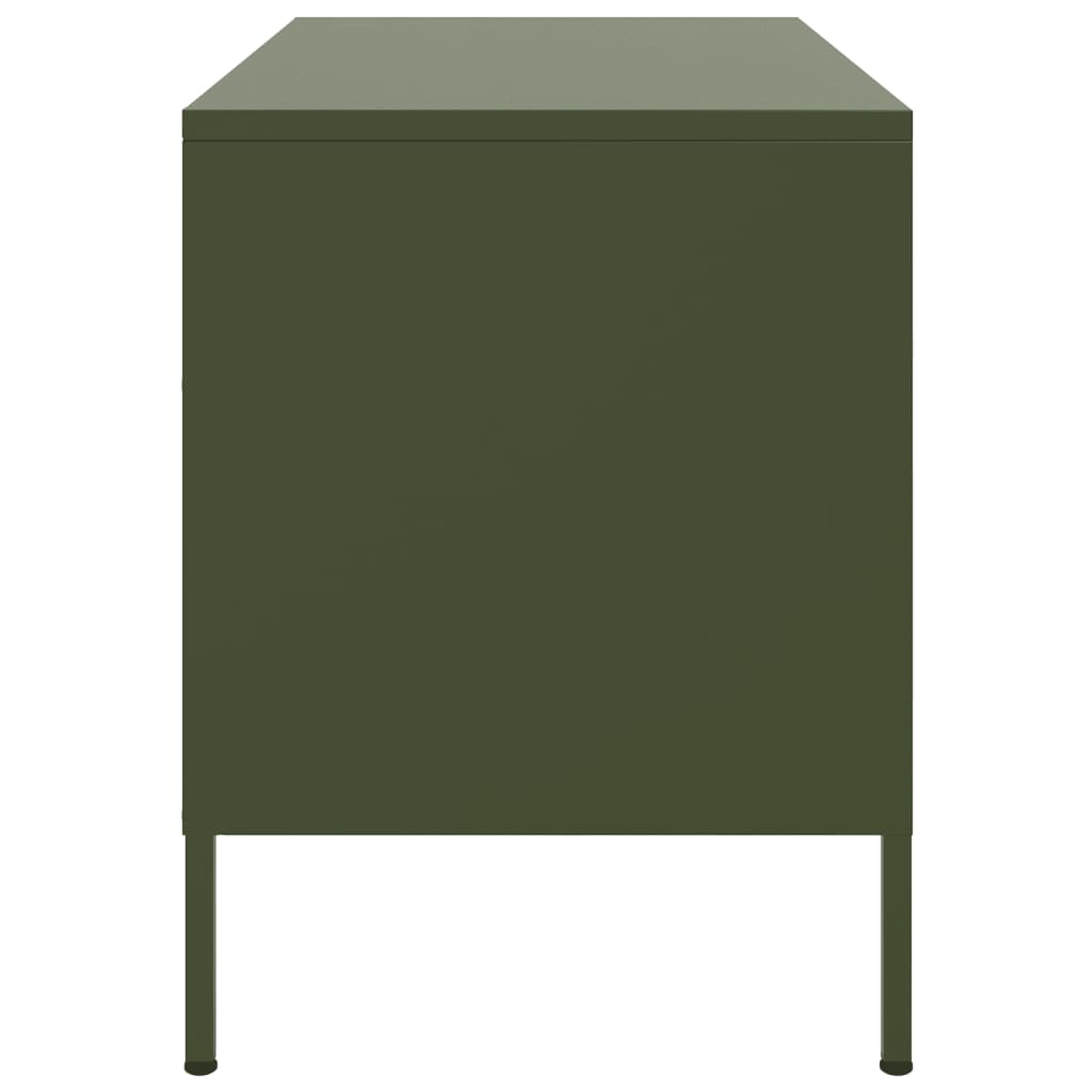 vidaXL TV Cabinet Olive Green 68x39x50.5 cm Steel