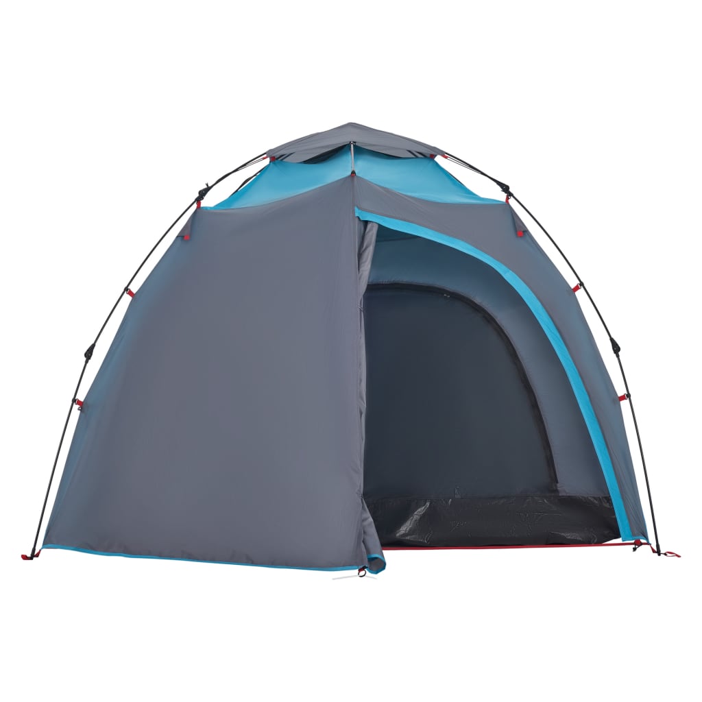 vidaXL Camping Tent Dome 4-Person Blue Quick Release