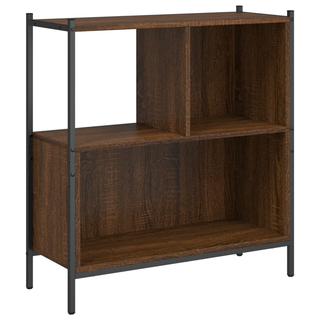 vidaXL Bookcase Brown Oak 72x28x77.5 cm Engineered Wood