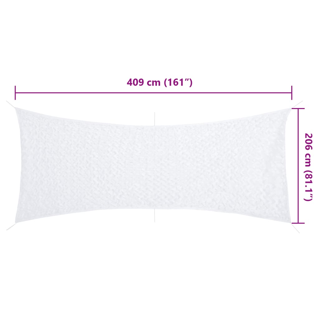 vidaXL Camouflage Net with Storage Bag 409x206 cm White