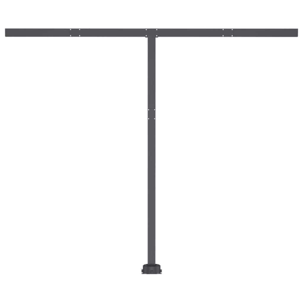 vidaXL Freestanding Manual Retractable Awning 350x250 cm Anthracite