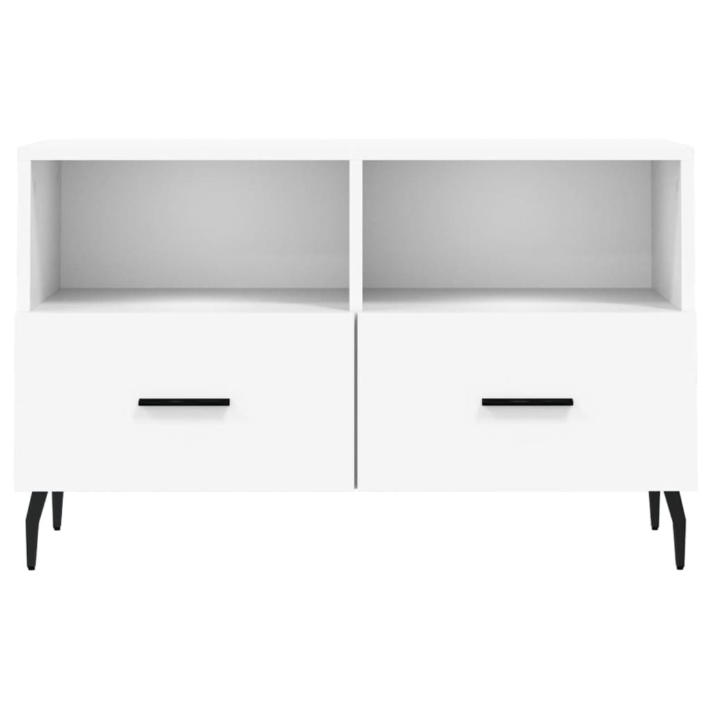 vidaXL TV Cabinet White 80x36x50 cm Engineered Wood