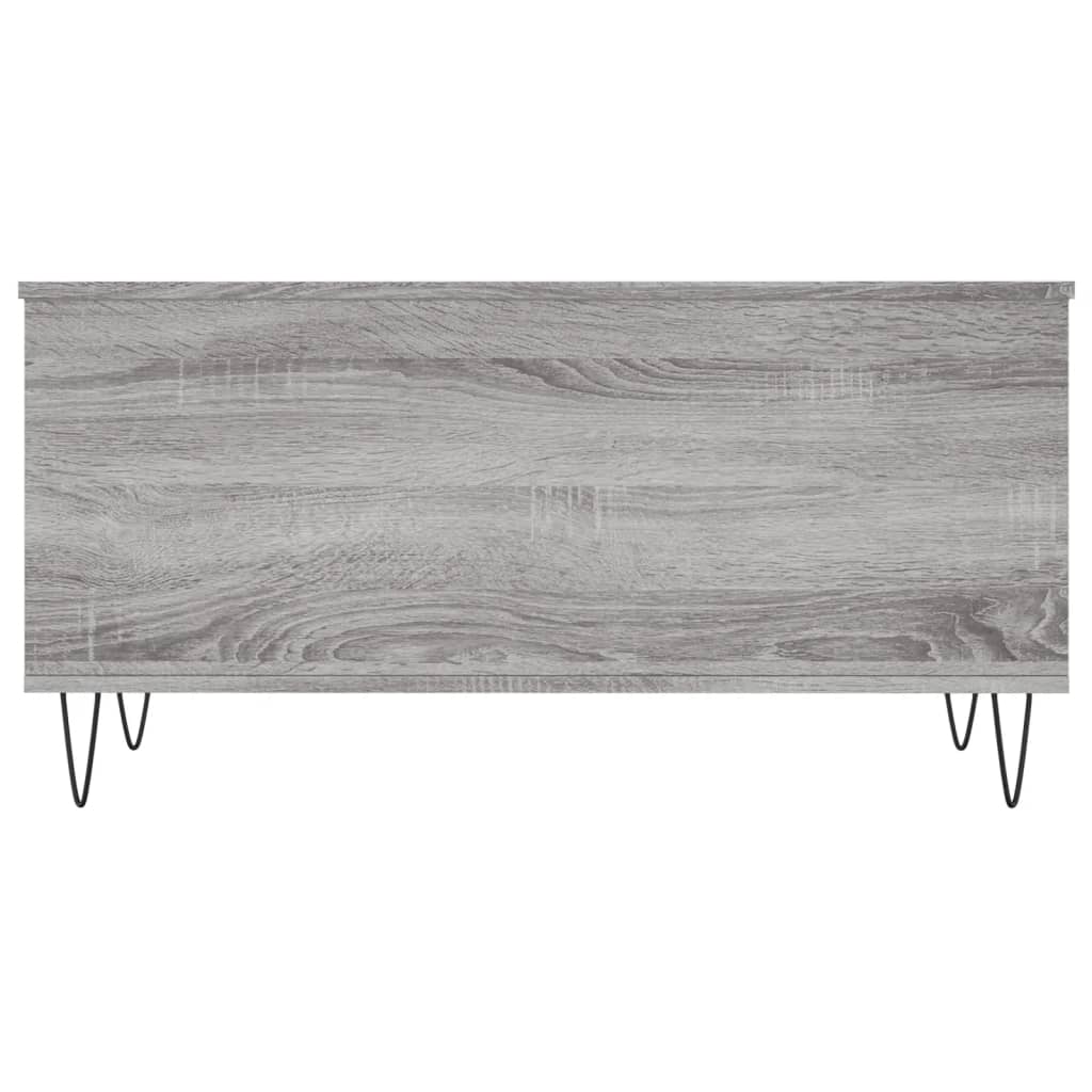 vidaXL Coffee Table Grey Sonoma 90x44.5x45 cm Engineered Wood