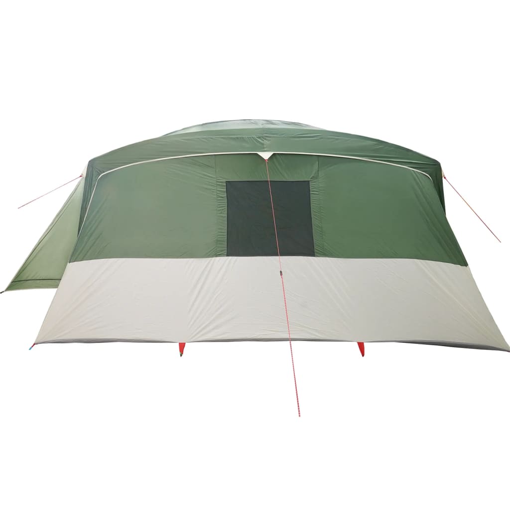 vidaXL Family Tent Tunnel 16-Person Green Waterproof