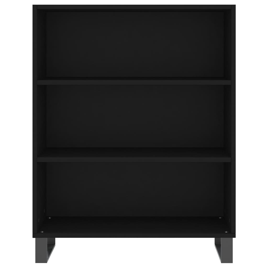 vidaxL Shelf Cabinet Black 69.5x32.5x90 cm Engineered Wood