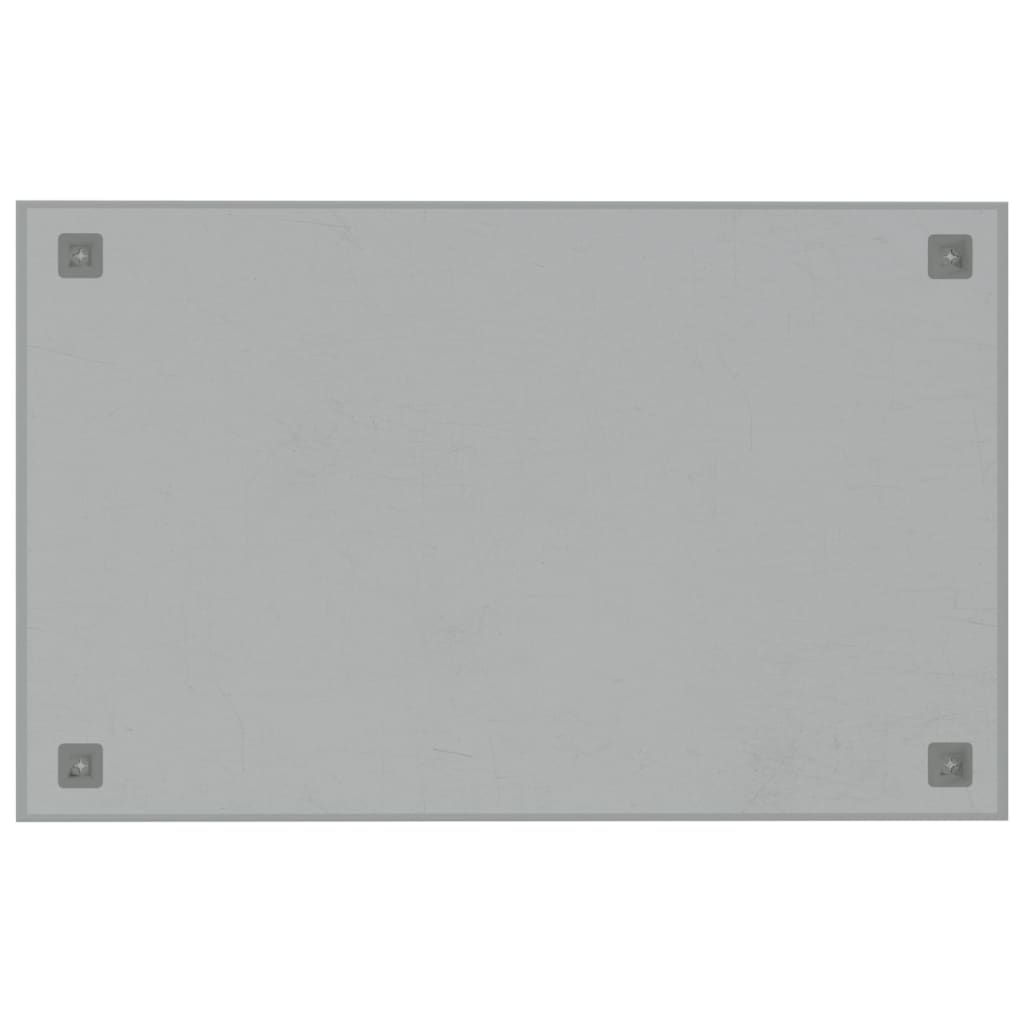 vidaXL Wall-mounted Magnetic Board White 80x50 cm Tempered Glass